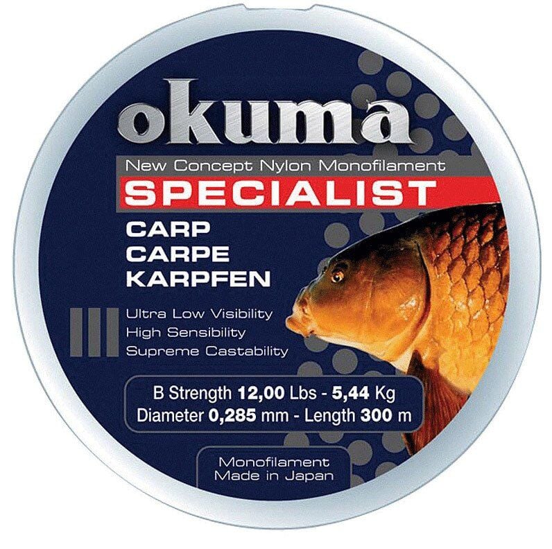 Okuma Carp 300 mt 22,00 lb 10,0 kg 0,37 mm Camou Misina